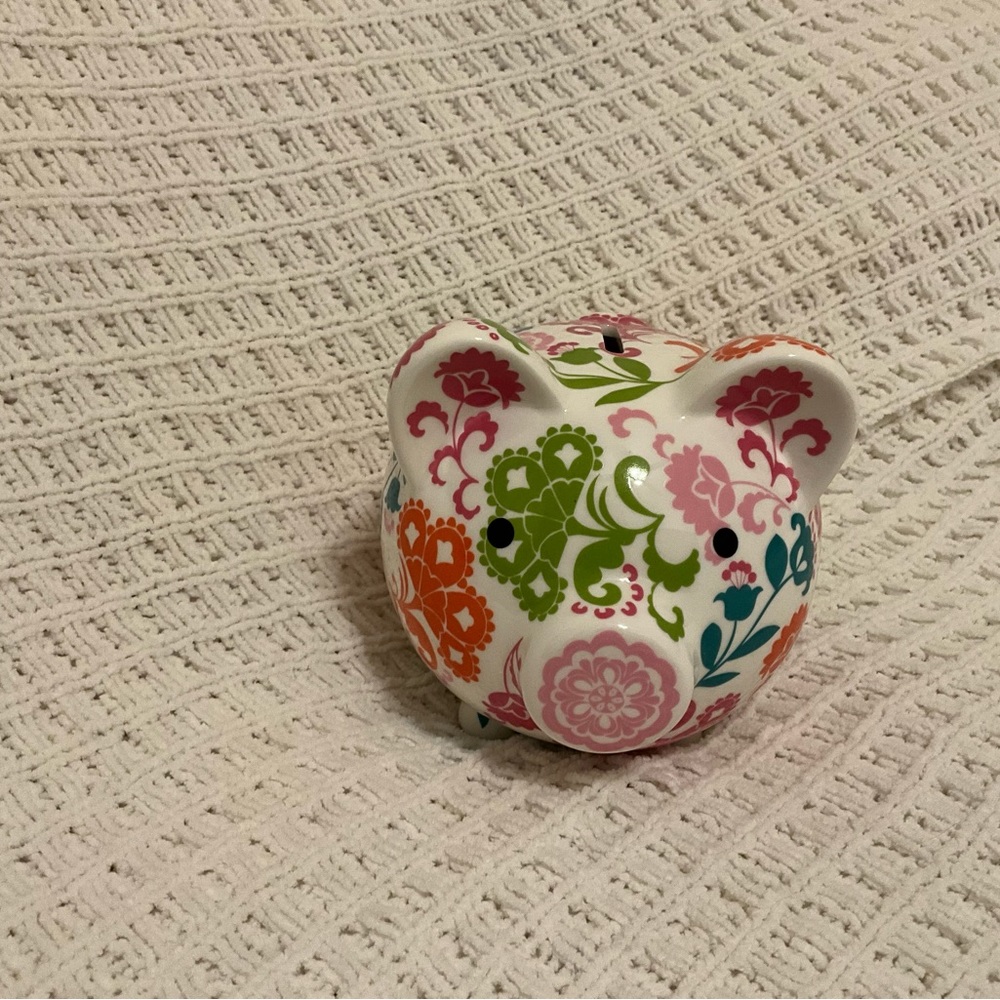 Vera Bradley ceramic piggy bank